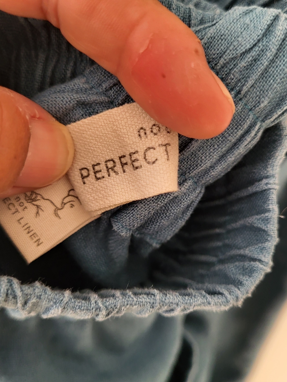Not Perfect Linen Athens 2 Linen Pants In Dark Turqouise - Picture 7 of 16
